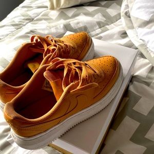 Orange top nike airforce platforms